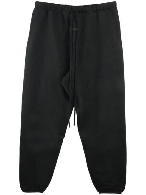 drawstring cotton-blend track pants