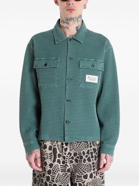 BRAIN DEAD waffle-knit shirt