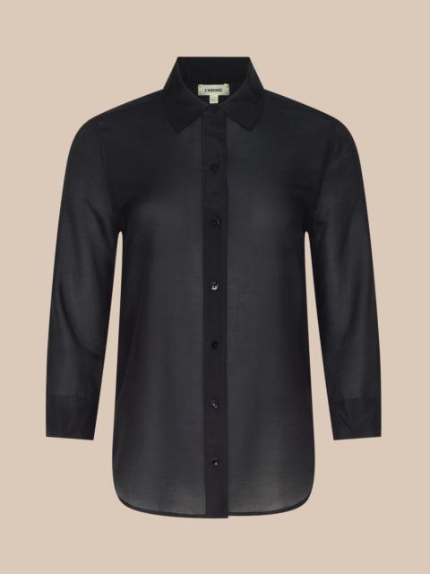 L'AGENCE Dani Cotton-Silk Blouse