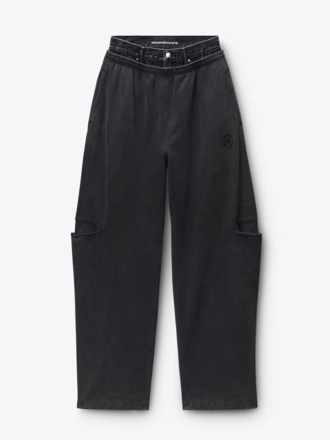Alexander Wang Denim Waist Sweatpant