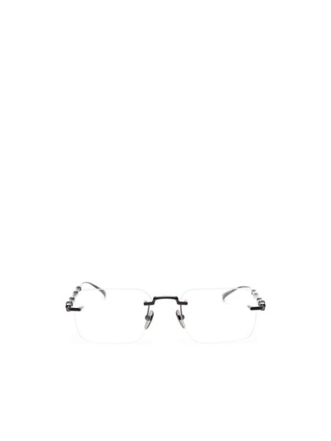 GUCCI Bamboo-effect rimless glasses