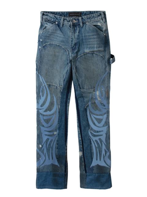 WDW WINGED CARPENTER DENIM PANTS (SKY)