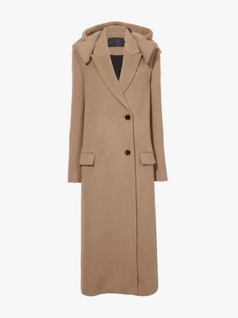 Reed Coat in Brushed Melange Wool