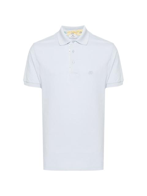 Pegaso-embroidered cotton polo shirt