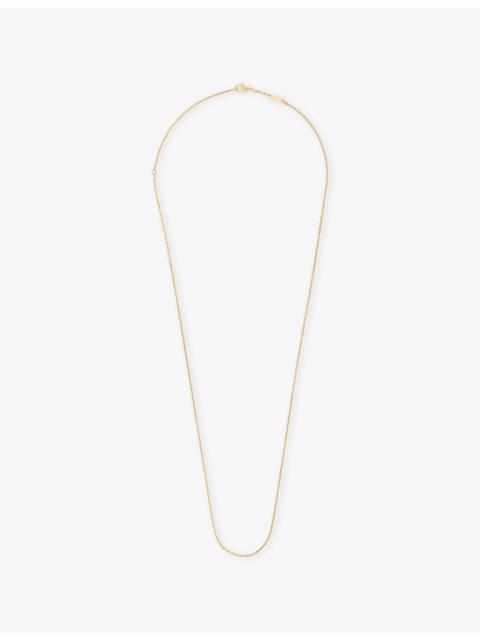 Van Cleef & Arpels Angle Filed Trace Chain 18ct Yellow Gold Necklace