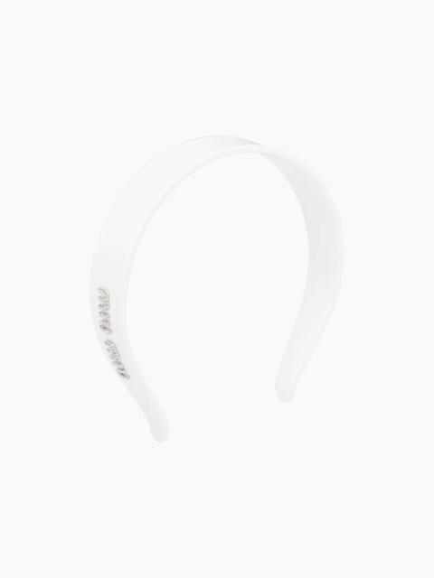 Miu Miu Plexiglas and metal hairband