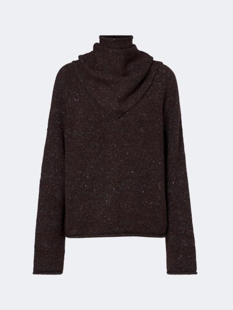 velvet Kana scarf-detail wool-blend sweater
