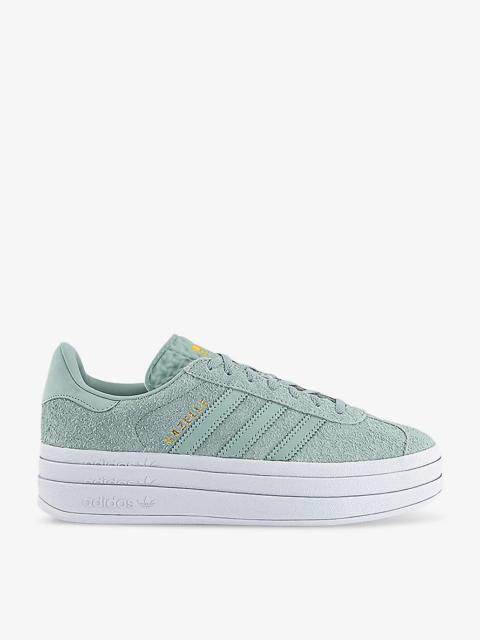 Gazelle Bold brand-embellished suede low-top trainers