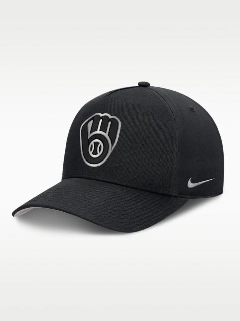 Nike Milwaukee Brewers Rise Men's Nike Dri-FIT MLB A-Frame Trucker Adjustable Hat