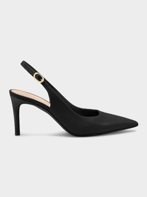 Stuart Weitzman Stuart Leather Slingback Pumps