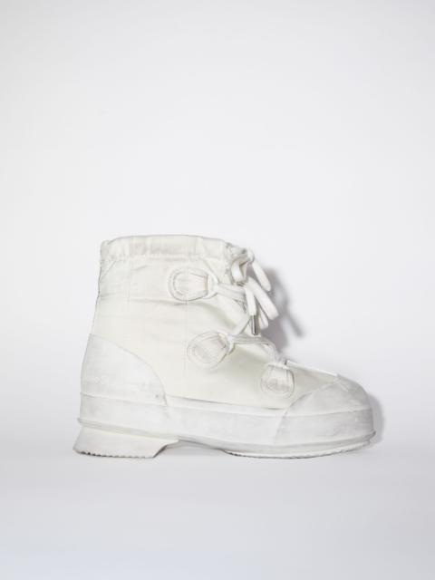 Acne Studios Logo ankle boots - White