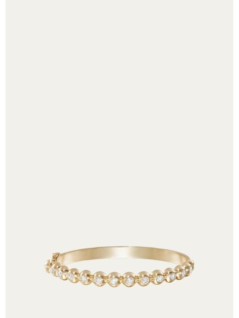 MELISSA KAYE Audrey Diamond Dome Hinged Bracelet