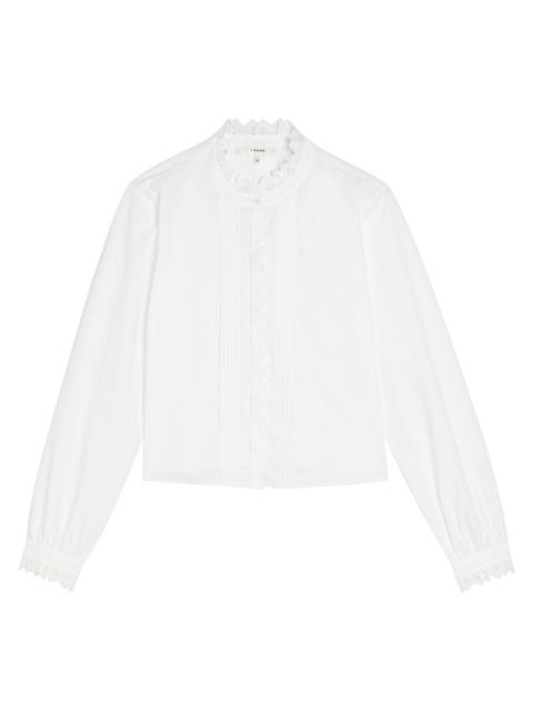 FRAME Frame The Keepsake Broderie Anglaise Cotton-poplin Blouse