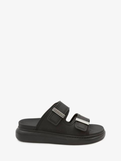 Women's Hybrid Slide in Black/silver