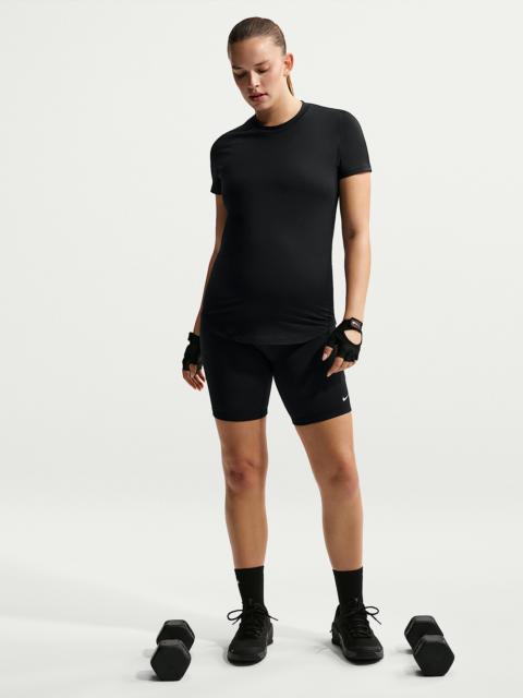 Nike Nike (M) One Women's Dri-FIT High-Waisted 8" Biker Shorts With Pockets (Maternity)