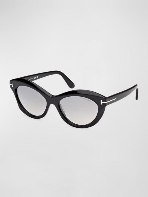 TOM FORD Toni Acetate Cat-Eye Sunglasses