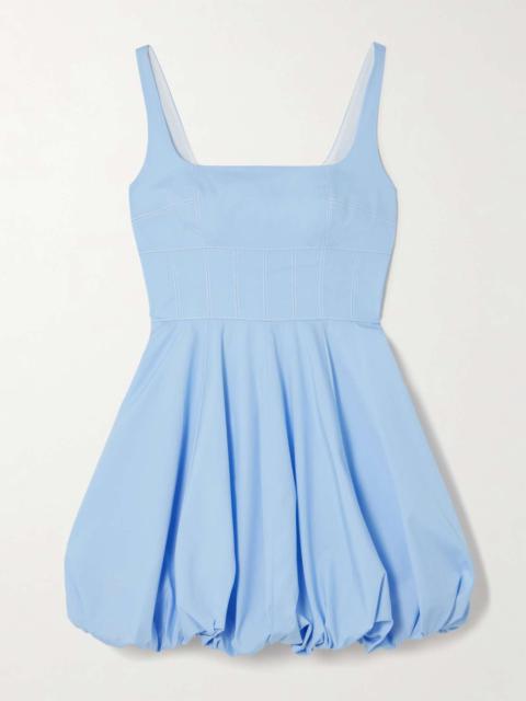 EMILIA WICKSTEAD Annabelle cotton-poplin mini dress Light blue