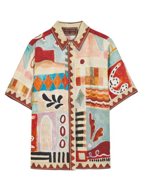 ALÉMAIS Alemais Michelle Printed Linen Shirt