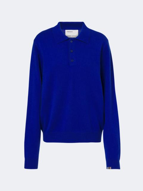 extreme cashmere N°223 Be For cashmere-blend polo sweater