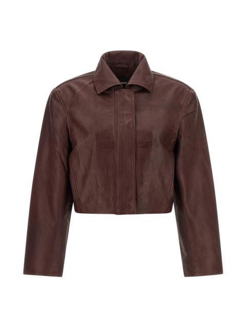 ROTATE ' Boxy Square Leather' Jacket