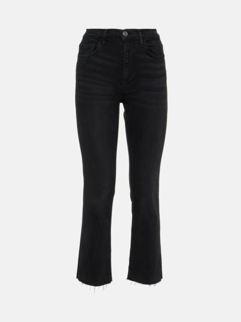 Le High cropped slim jeans
