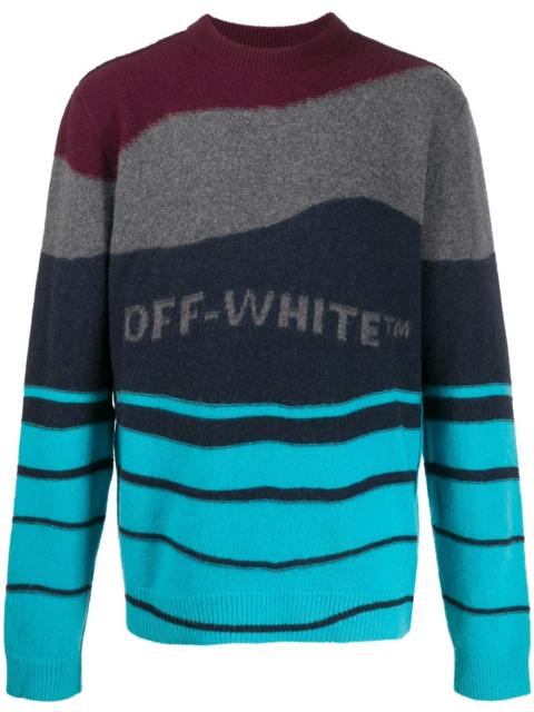 Off-White striped knitted jumper