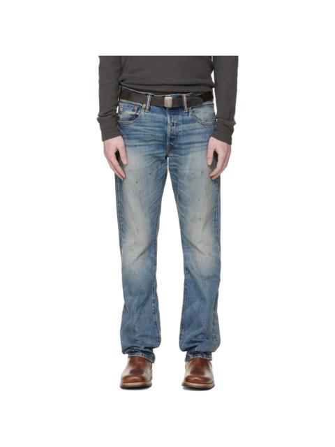 RRL by Ralph Lauren Blue Slim Boot Briarfield Selvedge Jeans
