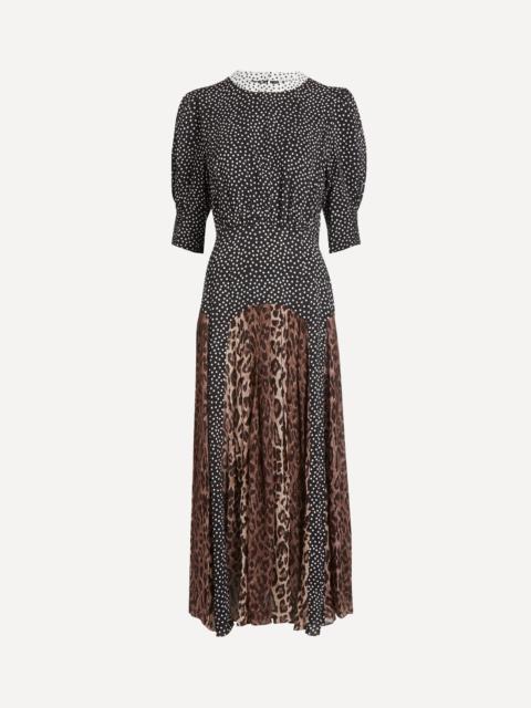 RIXO Meg Godet Skirt Dress