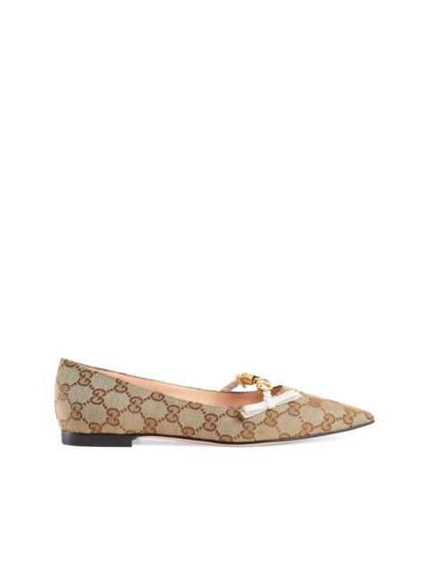 GUCCI GG Supreme ballet flats
