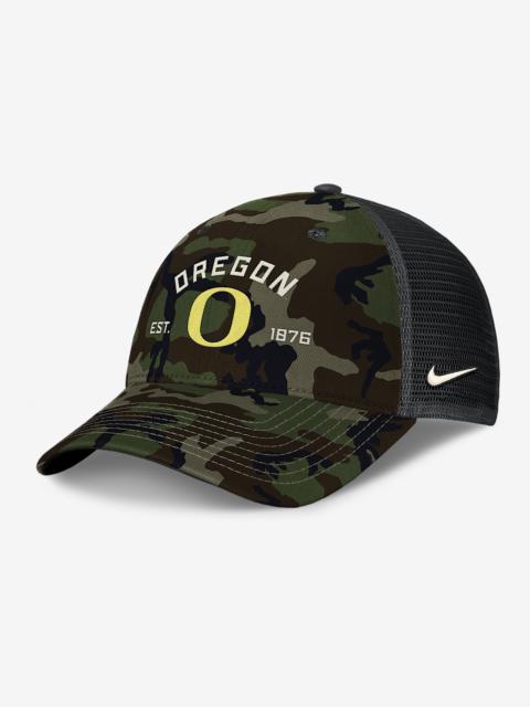 Nike Oregon 2025 Military Appreciation Rise Men's Nike College Trucker Adjustable Hat
