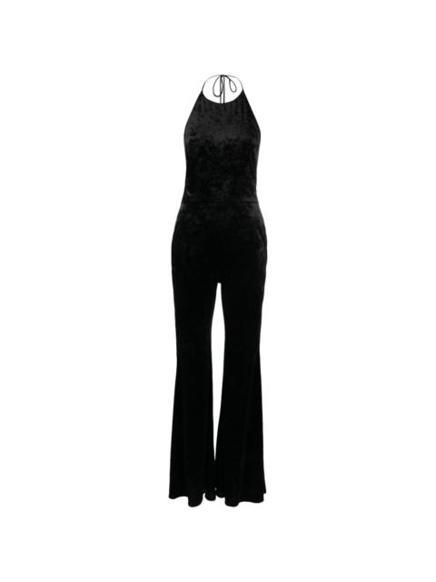 ALEXANDRE VAUTHIER open-back velvet jumpsuit