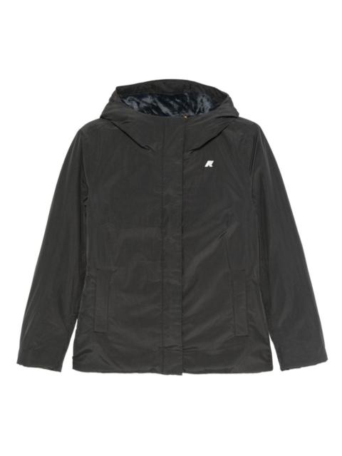 K-WAY hooded zip-front jacket