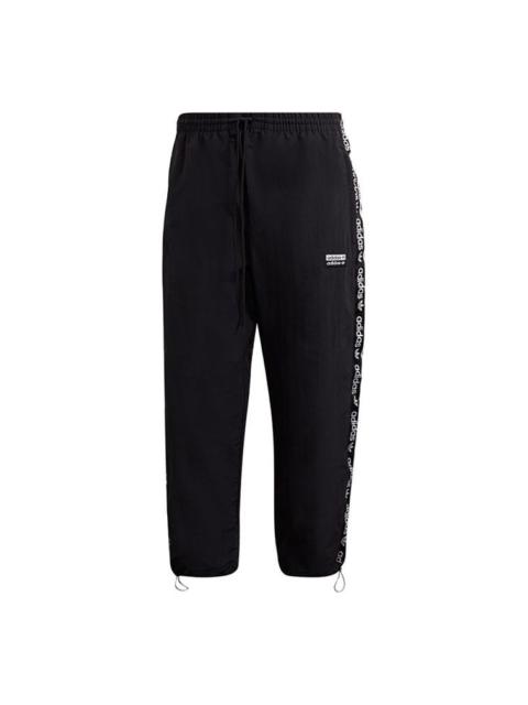 adidas originals Side Logo Sports Casual Trousers Men Black GJ6744