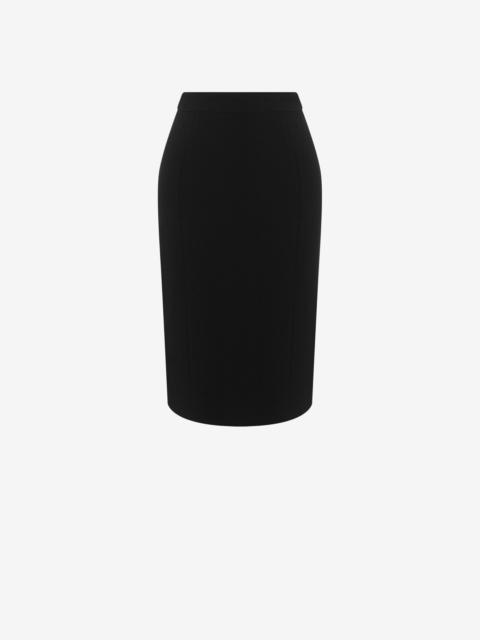 Moschino STRETCH VISCOSE CRÊPE SKIRT