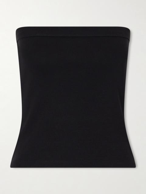 FLORE FLORE Bes Strapless Organic Cotton-jersey Top