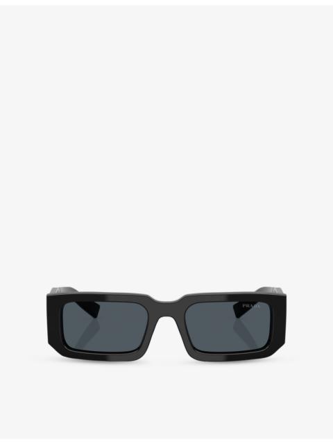 Prada PR 06YS Rectangle-Frame Acetate Sunglasses