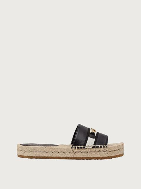 FERRAGAMO HORSE BIT ESPADRILLES