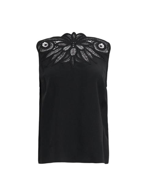 ULLA JOHNSON Rea Lace Applique Top