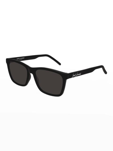 Men's Square Solid Injection Sunglasses