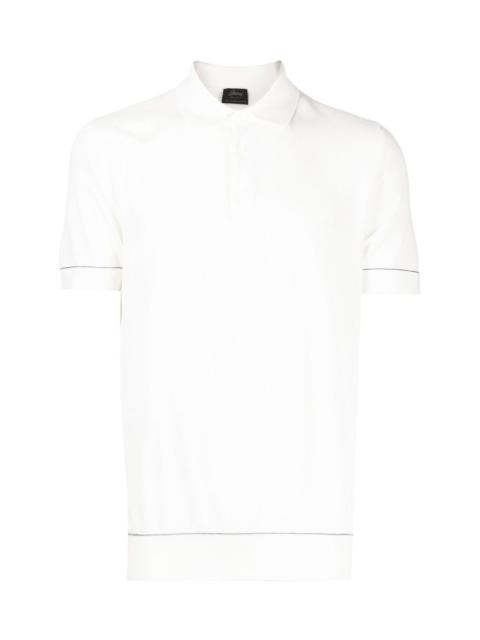 Brioni Cashmere and cotton blend polo shirt