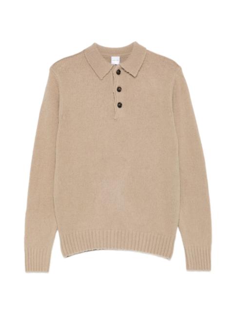 Aspesi button-placket knitted polo shirt