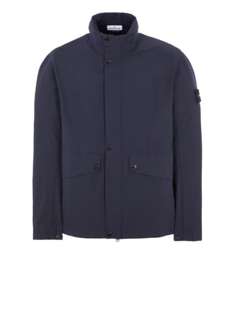 Stone Island 40327 LIGHT SOFT SHELL-R_e.dye® TECHNOLOGY IN RECYCLED POLYESTER BLUE