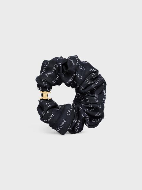 CELINE Celine Scrunchy Rayure in Brass with Gold finish and Silk