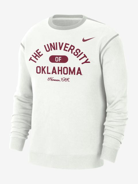 Oklahoma Nike Men's College Crew-Neck Top