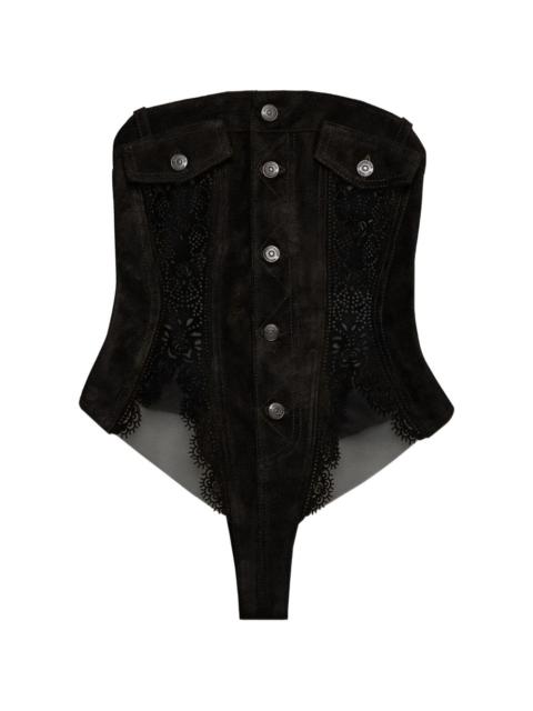 DSQUARED2 leather bodysuit