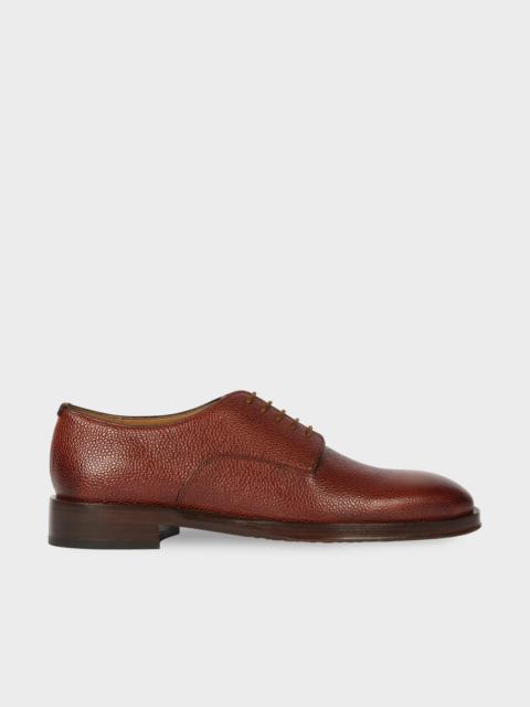 Paul Smith Brown Grained Leather 'Jason' Shoes