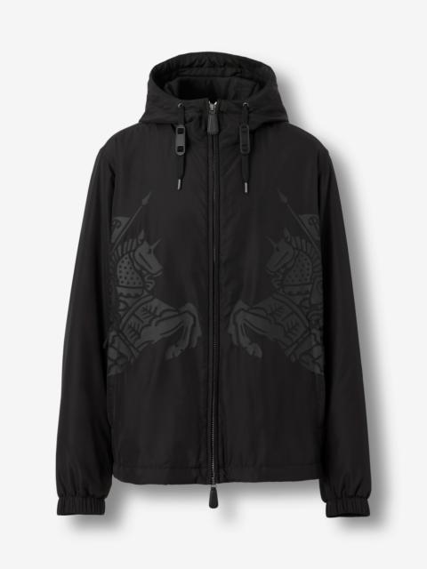 Equestrian Knight Design Hooded Jacket