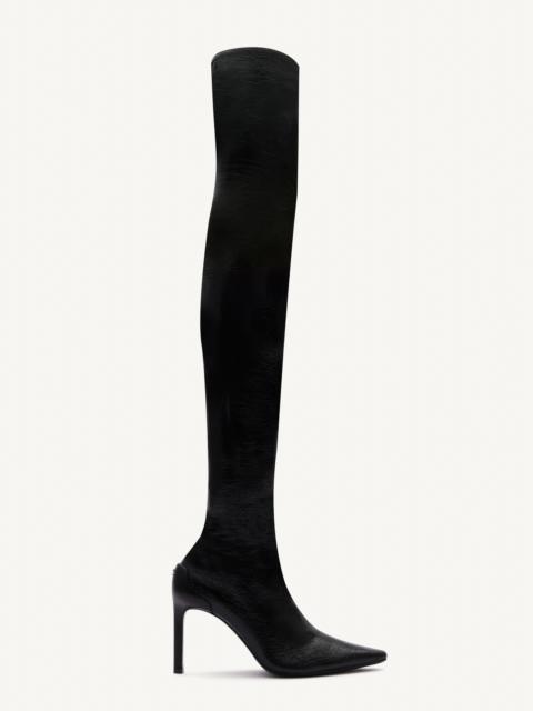 courrèges STILETTO VINYL HIGH BOOTS