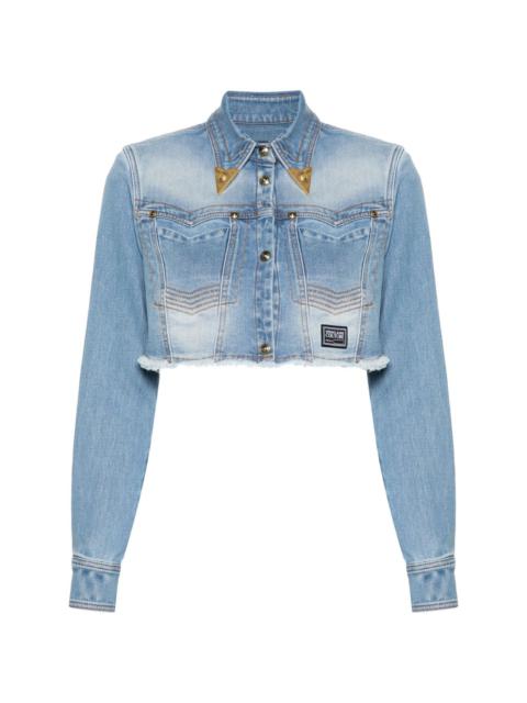 VERSACE JEANS COUTURE cropped denim jacket