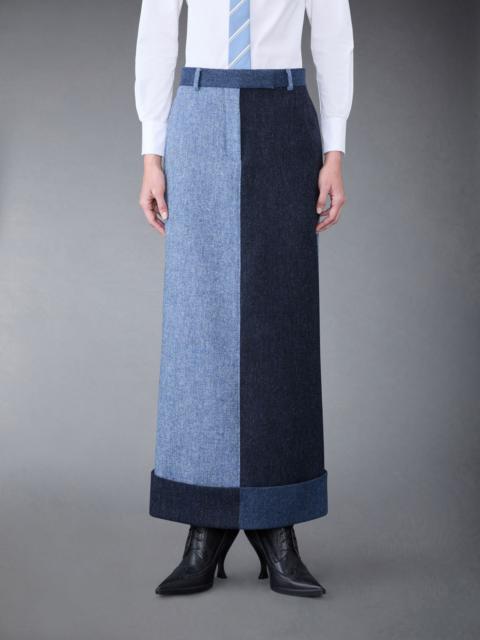 Fun-Mix Donegal Tweed Sack Trouser Skirt